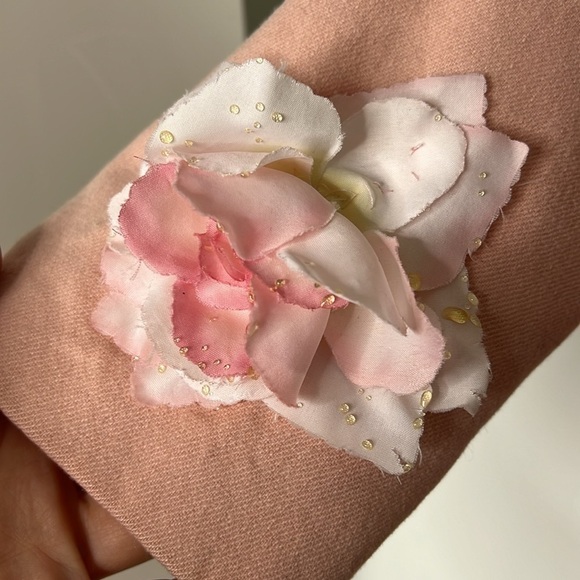 Fleurette Size 6-8 for I.Magnin Vintage Powder Pink Open Coat - Picture 8 of 15